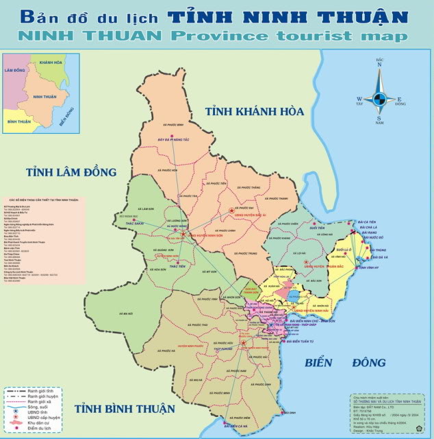 Bản đồ du lịch Ninh Thuận