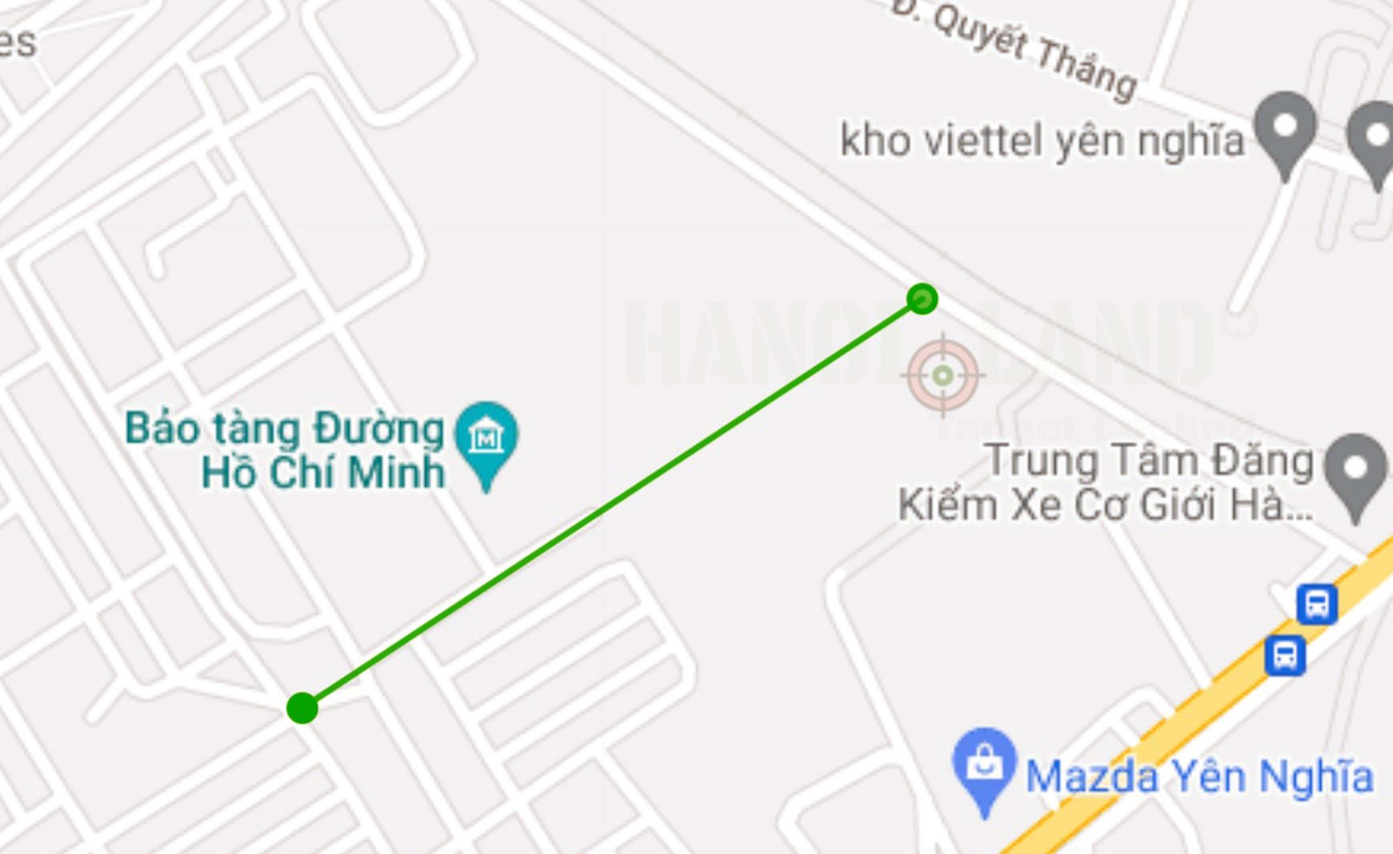 Bản đồ quy hoạch phường Yên Nghĩa, Hà Đông, Hà Nội| Kế hoạch sử dụng đất 38 Sơ đồ tuyến đường sẽ mở theo quy hoạch ở phường Yên Nghĩa. (Ảnh chụp từ Google Maps).