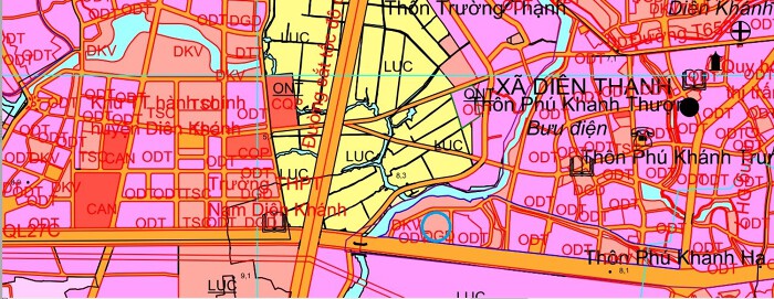 Quy hoạch sử dụng đất xã Diên Thạnh theo bản đồ quy hoạch sử dụng đất đến năm 2030 của huyện Diên Khánh, tỉnh Khánh Hòa. Khu đất được khoanh tròn màu xanh chính là ví dụ về khu đất được quy hoạch ở xã Diên Thạnh
