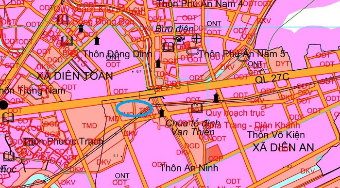 Bản đồ quy hoạch huyện Diên Khánh, Khánh Hòa 2024| Kế hoạch sử dụng đất 5 Quy hoạch sử dụng đất huyện Diên Khánh theo bản đồ quy hoạch sử dụng đất đến năm 2030 của huyện Diên Khánh, tỉnh Khánh Hòa. Khu đất được khoanh tròn màu xanh chính là ví dụ về khu đất được quy hoạch ở huyện Diên Khánh.