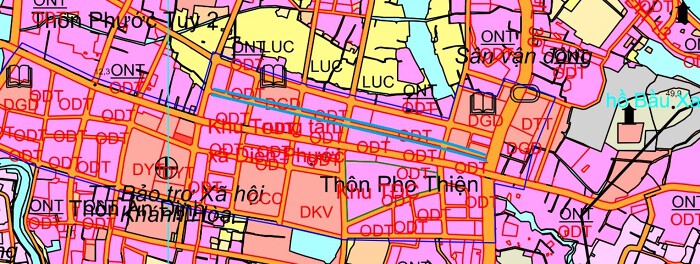  Đường sẽ mở theo quy hoạch ở xã Diên Phước theo bản đồ quy hoạch sử dụng đất đến năm 2030 của huyện Diên Khánh, tỉnh Khánh Hòa. (Đường kẻ màu xanh). 