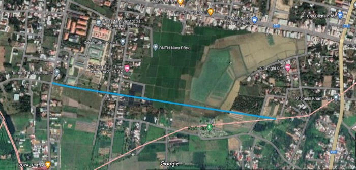 Đoạn đường dài khoảng 1 km, đoạn đường chạy song song với Đường tỉnh 2 và đi qua khu vực số 25 đường Gò Mây về phía nam, sẽ mở theo quy hoạch thể hiện trên bản đồ Google vệ tinh.