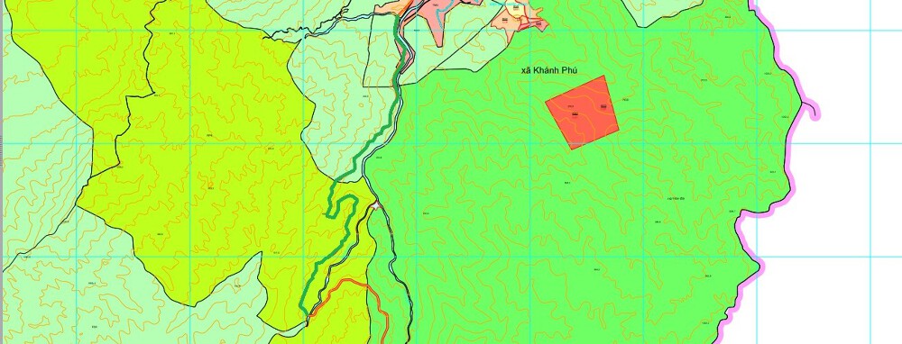 Bản đồ quy hoạch xã Khánh Phú, Khánh Vĩnh, Khánh Hòa 2024| Kế hoạch sử dụng đất 13 Đường sẽ mở theo quy hoạch ở xã Khánh Phú theo bản đồ quy hoạch sử dụng đất đến năm 2030 của huyện Khánh Vĩnh, tỉnh Khánh Hòa. (Đường kẻ viền màu xanh).