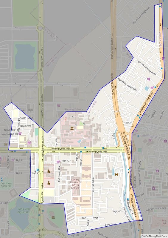 Bản đồ phường Quan Hoa