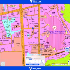 Bản đồ quy hoạch giao thông phường Văn Đẩu, quận Kiến An, thành phố Hải Phòng