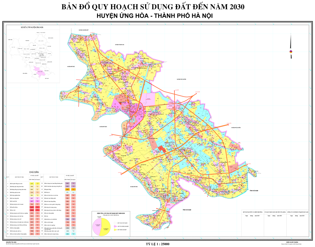 Bản đồ quy hoạch huyện Ứng Hòa đến năm 2030
