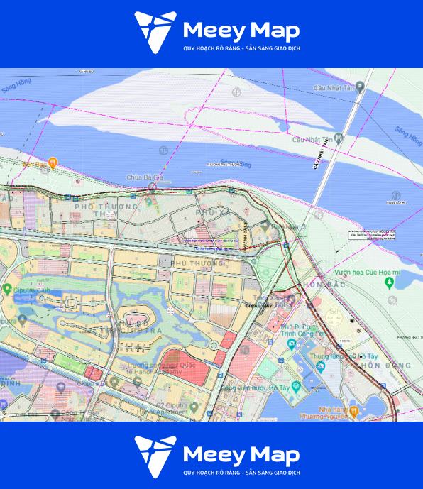 Bản đồ quy hoạch phường Phú Thượng, Tây Hồ, Hà Nội 2 Ban do quy hoach phuong Phu Thuong