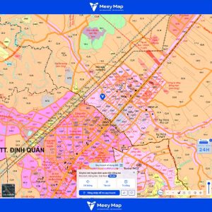 Bản đồ quy hoạch sử dụng đất xã Phú Vinh, Định Quán, Đồng Nai