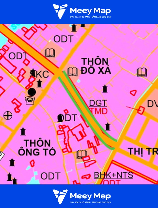 Bản đồ quy hoạch thị trấn Yên Mỹ, huyện Yên Mỹ, tỉnh Hưng Yên 4 Ban do quy hoach thi tran Yen My theo ban do quy hoach su dung dat den nam 2030 huyen Yen My tinh Hung Yen. Vi du duong ke vien mau xanh la duong giao thong duoc quy hoach