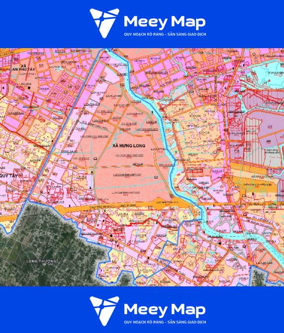 Bản đồ Quy hoạch xã Hưng Long, huyện Bình Chánh,TP Hồ Chí Minh 4 Ban do quy hoach xa Hung Long huyen Binh Chanh 1