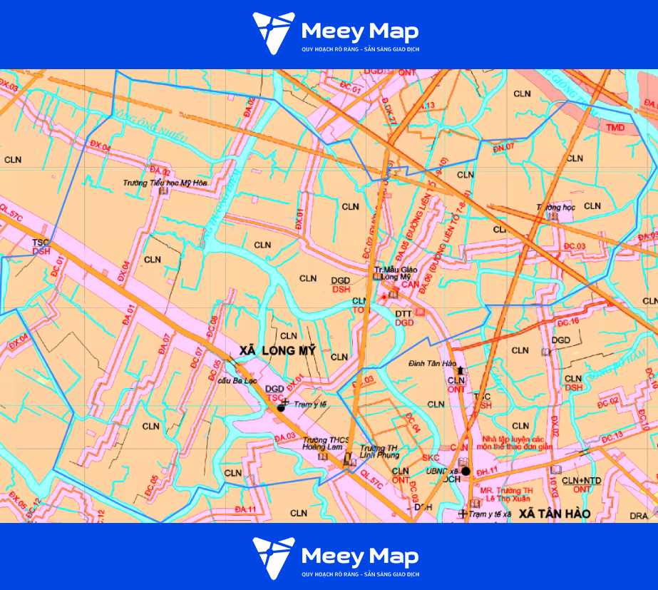 Bản đồ xã Long Mỹ, huyện Giồng Trôm – Quy hoạch – Tổng quan 1 Ban do quy hoach xa Long My huyen Giong Trom