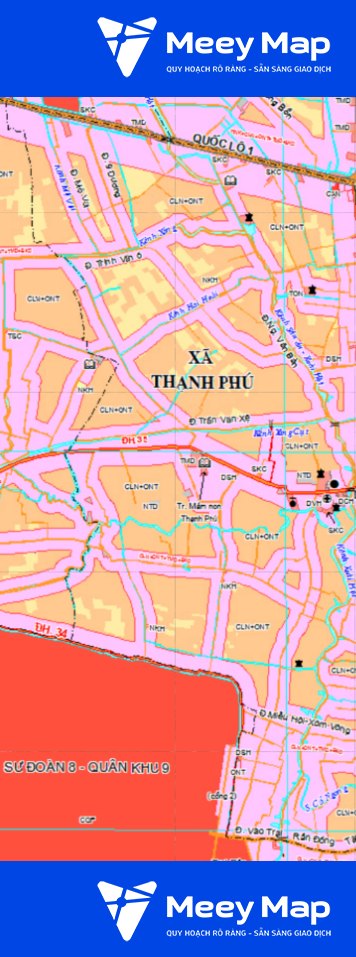 Ban do quy hoach xa Thanh Phu Chau Thanh Tien Giang