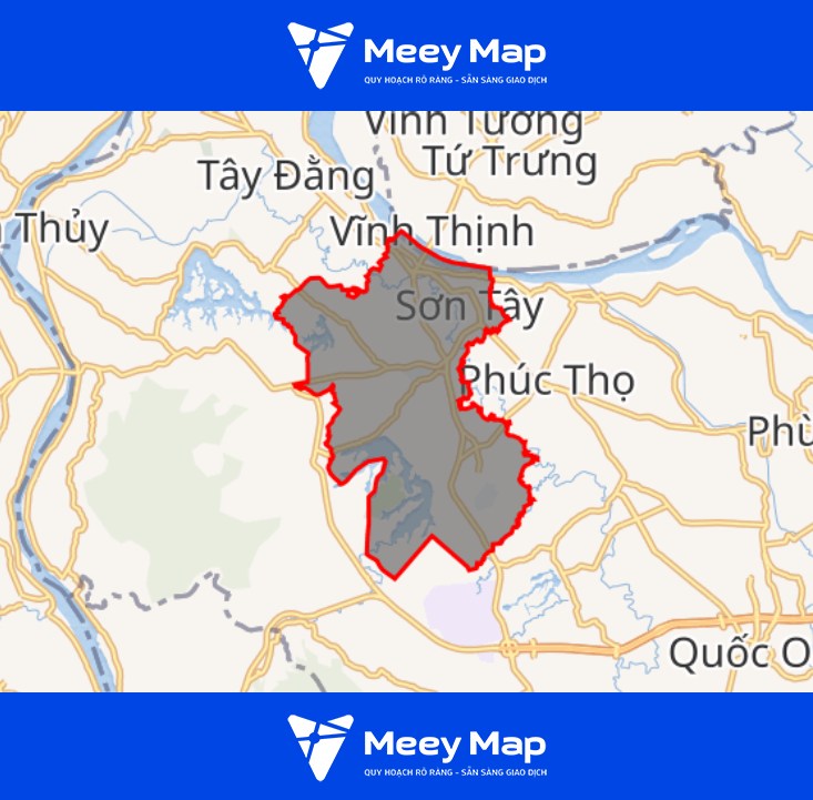 Bản đồ thị xã Sơn Tây, Hà Nội|Quy hoạch Sử dụng Đất mới nhất 9 Bản đồ thị xã Sơn Tây
