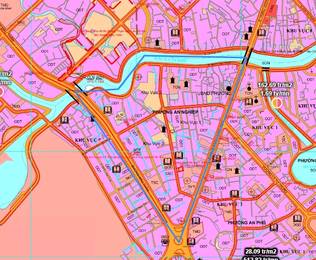 Bản đồ quy hoạch phường An Nghiệp, quận Ninh Kiều