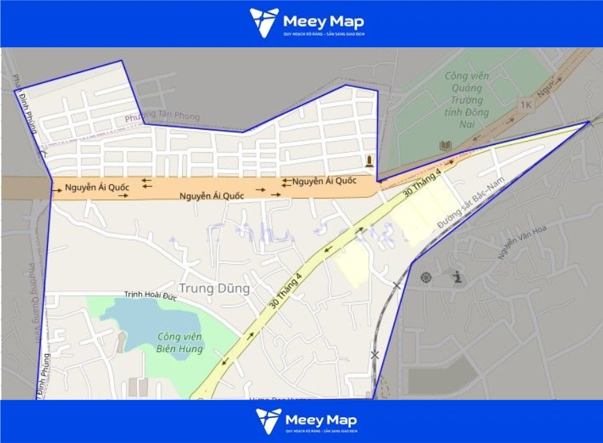 Bản đồ quy hoạch Thành phố Biên Hòa tỉnh Đồng Nai|Kế hoạch quy hoạch sử dụng đất 32 Bản đồ xã Trung Dũng, Thành Phố Biên Hòa