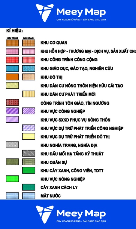 Ky hieu cac loai dat tren ban do quy hoach 12