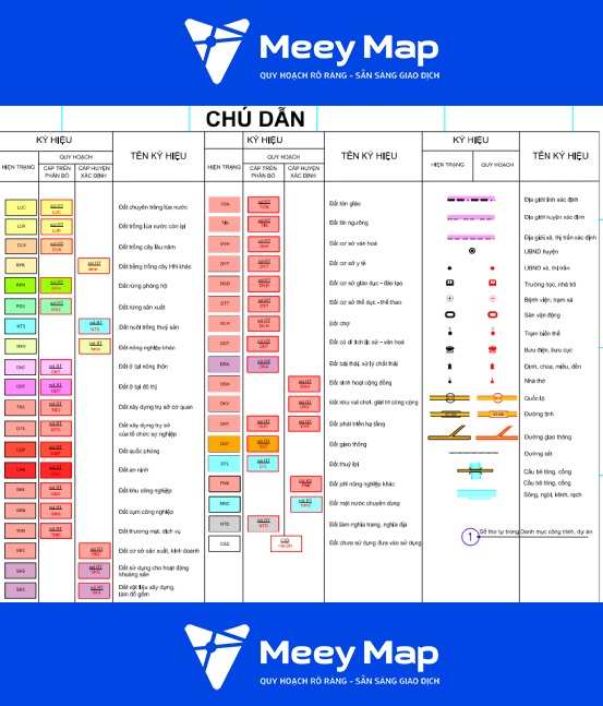 Ky hieu cac loai dat tren ban do quy hoach 14