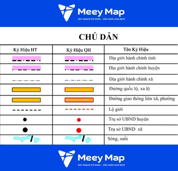 Bản đồ quy hoạch xã Long Nguyên, Bàu Bàng, Bình Dương 7 Ky hieu giao thong tren ban do quy hoach 6