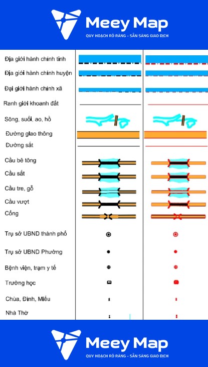 Bản đồ quy hoạch xã Tiến Thắng, Mê Linh, Hà Nội| Kế hoạch sử dụng đất 36 Ky hieu giao thong tren ban do quy hoach 7