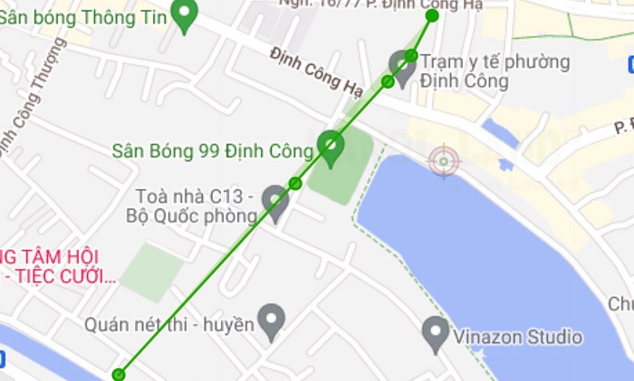 Bản đồ quy hoạch sử dụng đất phường Định Công, Hoàng Mai, Hà Nội 13 Tuyến nối đường Định Công Hạ - Trần Hòa