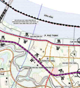 Bản đồ quy hoạch Phường Phú Thịnh Thị xã Sơn Tây - Ảnh 3