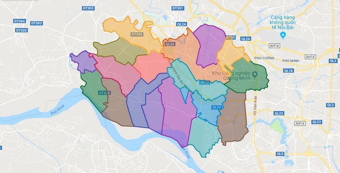 Bản đồ xã Vạn Yên