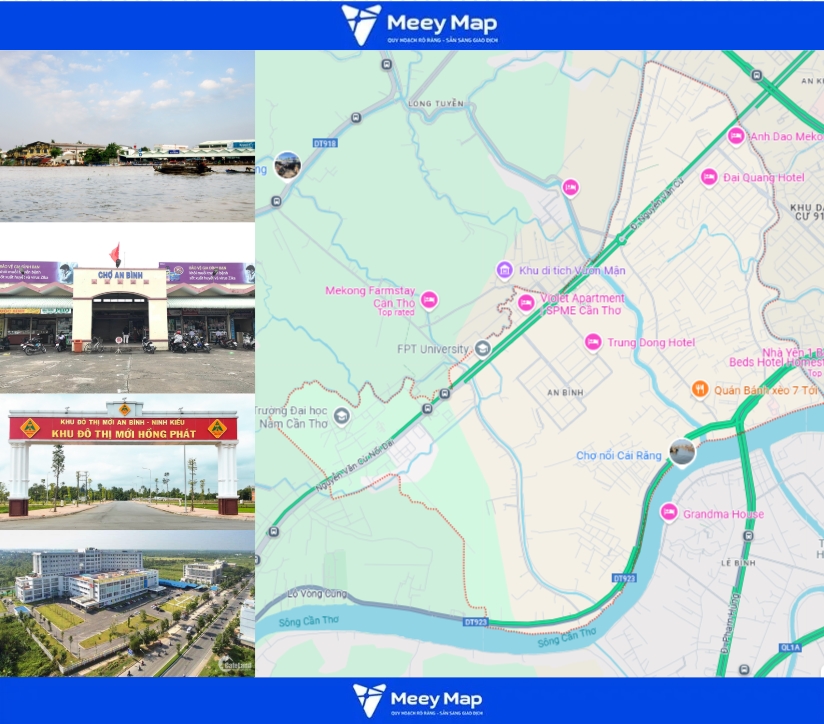 Bản đồ quy hoạch phường An Bình, quận Ninh Kiều, TP Cần Thơ 1 Phường An Bình, quận Ninh Kiều, TP Cần Thơ