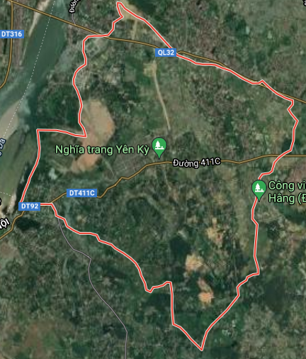 Xã Phú Sơn trên bản đồ Google vệ tinh