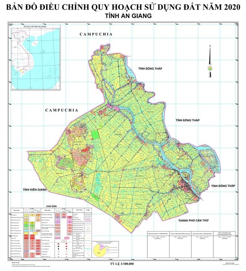 Bản đồ quy hoạch đất mới nhất tỉnh An Giang