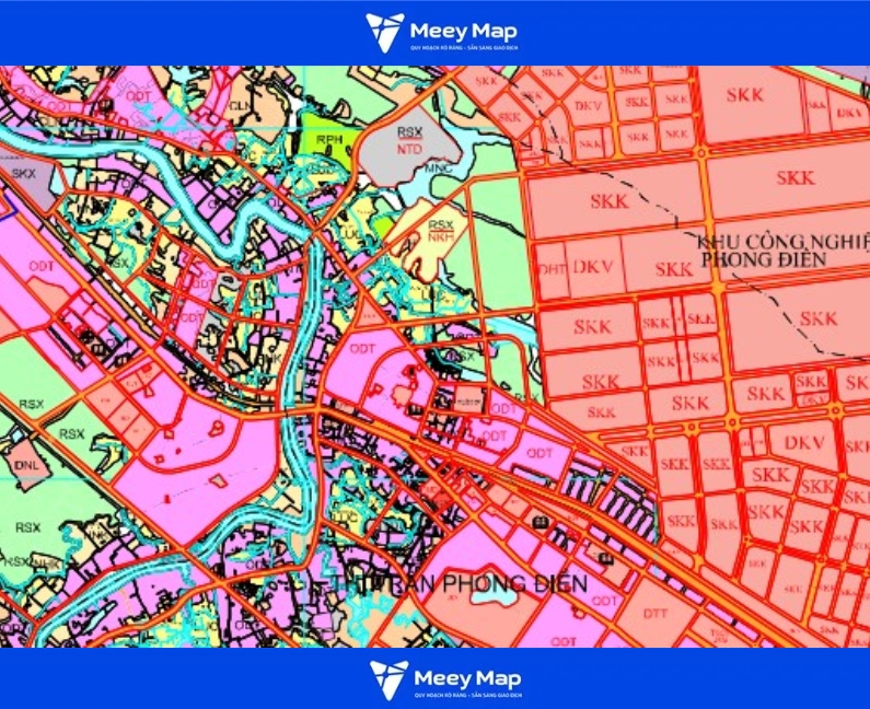 Bản đồ quy hoạch sử dụng đất thị trấn Phong Điền, huyện Phong Điền, TP Cần Thơ 3 thị trấn Phong Điền, huyện Phong Điền