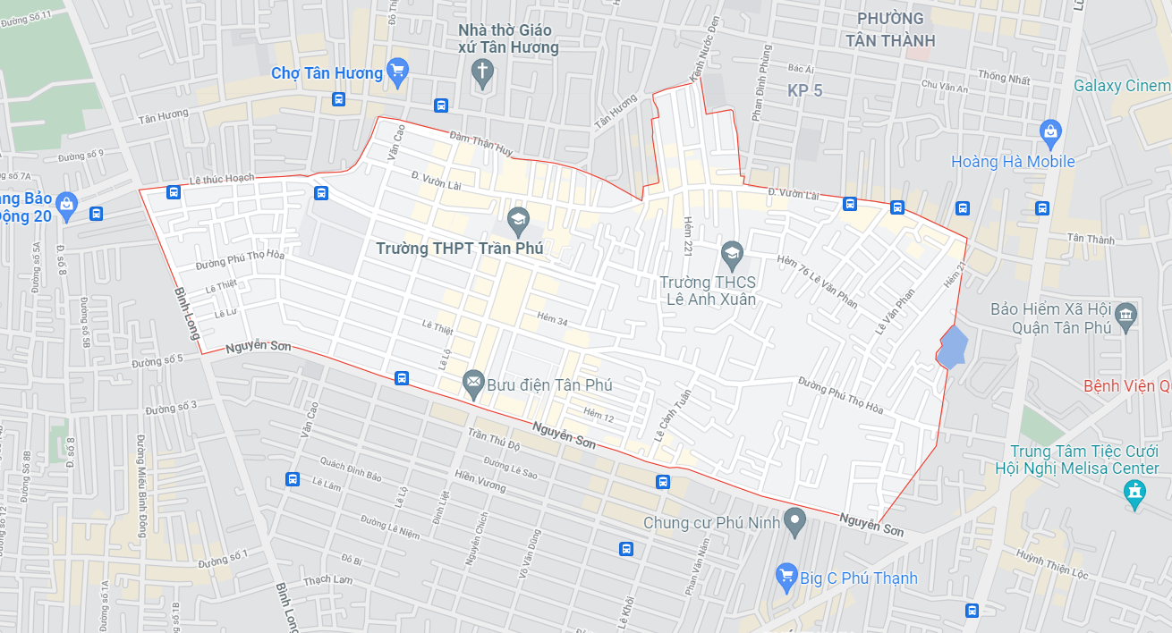 Đường sẽ mở theo quy hoạch ở phường Tân Quý, quận Tân Phú, TP HCM (phần 1) 2 unti 164264367214251700063