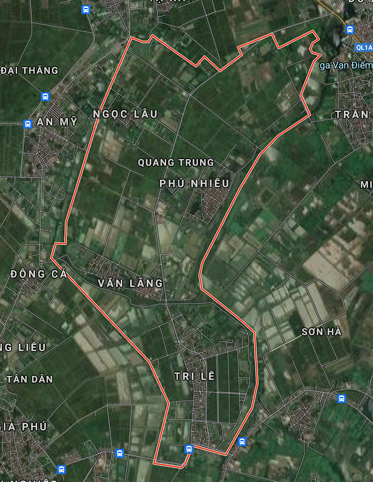 Bản đồ xã Quang Trung