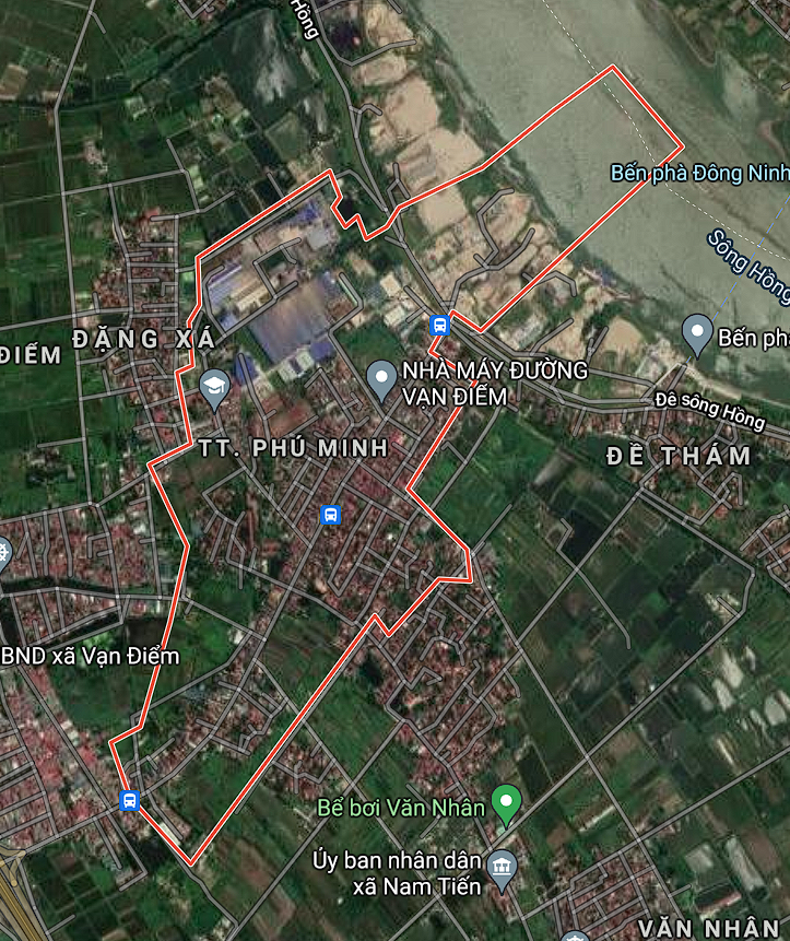 Bản đồ thị trấn Phú Minh