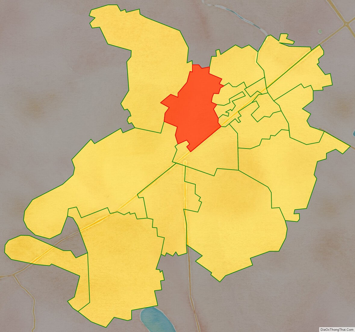 Bản đồ vị trí phường La Khê quận Hà Đông