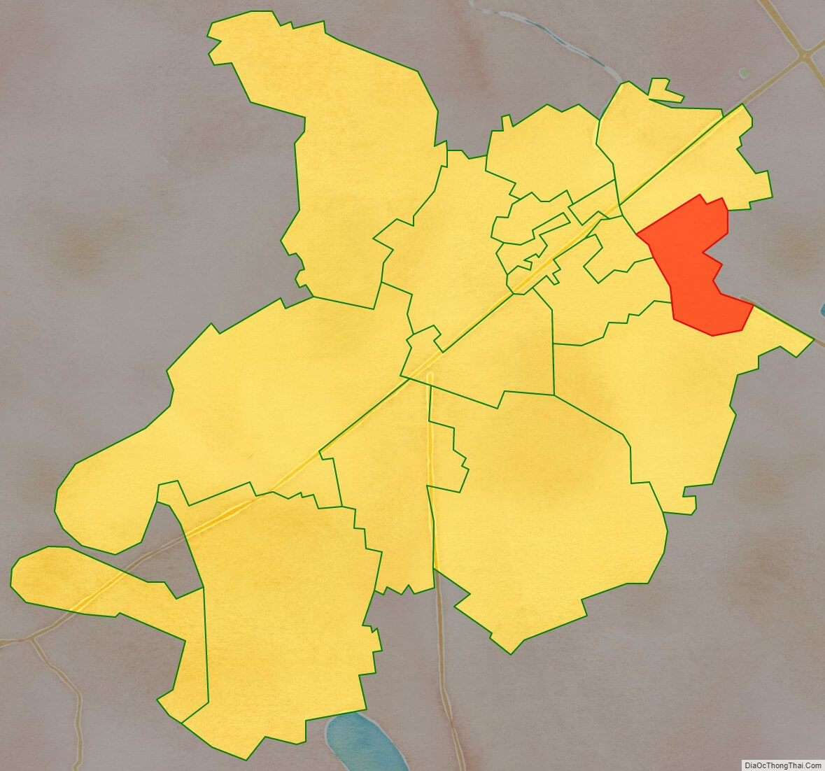 Bản đồ vị trí phường Phúc La quận Hà Đông