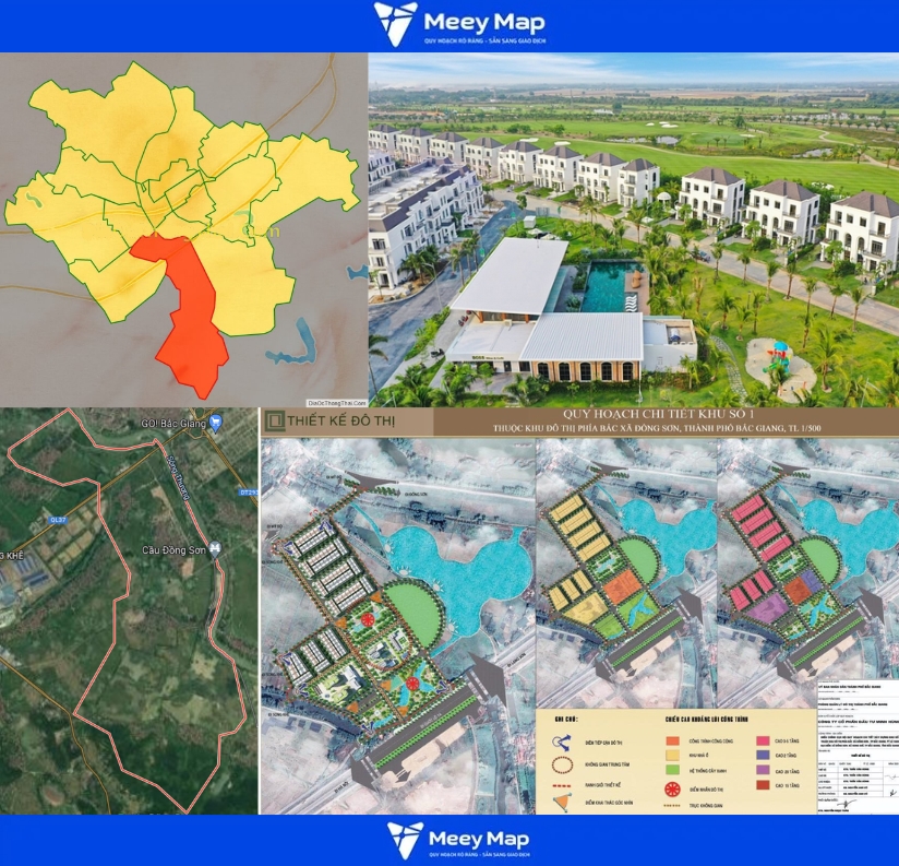 Bản đồ quy hoạch sử dụng đất xã Đồng Sơn, TP Bắc Giang, tỉnh Bắc Giang đến năm 2030 1 xã Đồng Sơn, TP Bắc Giang