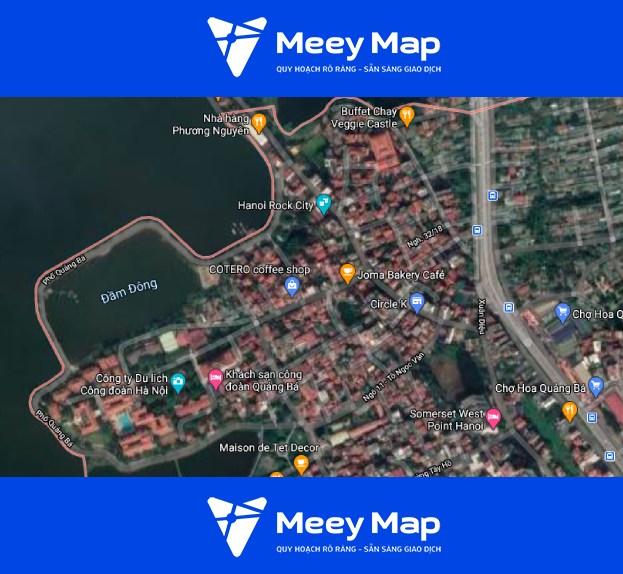 Bản đồ quy hoạch phường Quảng An, Tây Hồ, Hà Nội 45 Anh thuc dia tren google ve tinh