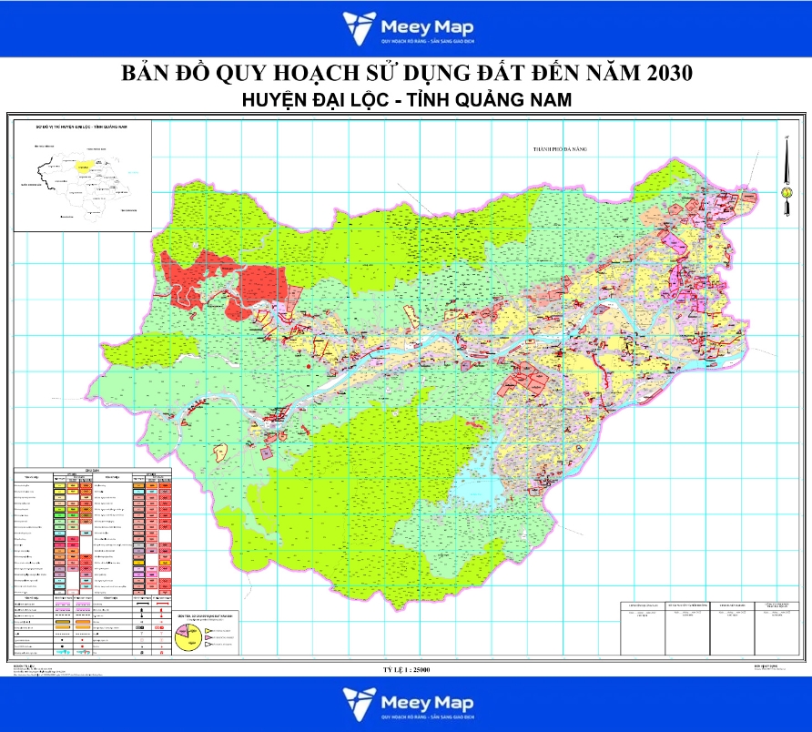 Bản đồ quy hoạch Huyện Đại Lộc, Tỉnh Quảng Nam| Kế hoạch sử dụng đất 1 Bản đồ quy hoạch sử dụng đất huyện Đại Lộc, Quảng Nam