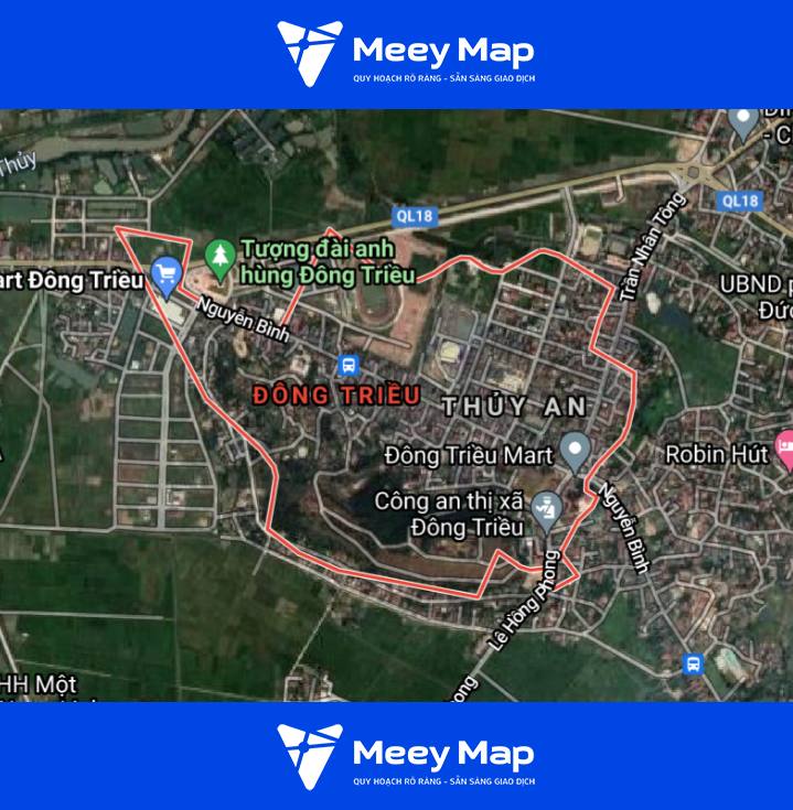 Phuong Dong Trieu tren ban do Google ve tinh