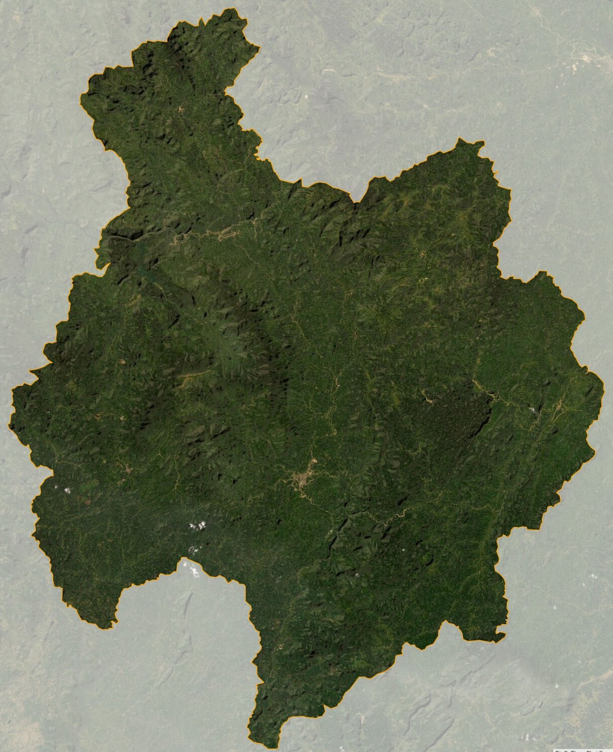 Bản đồ vệ tinh tỉnh Bắc Kạn