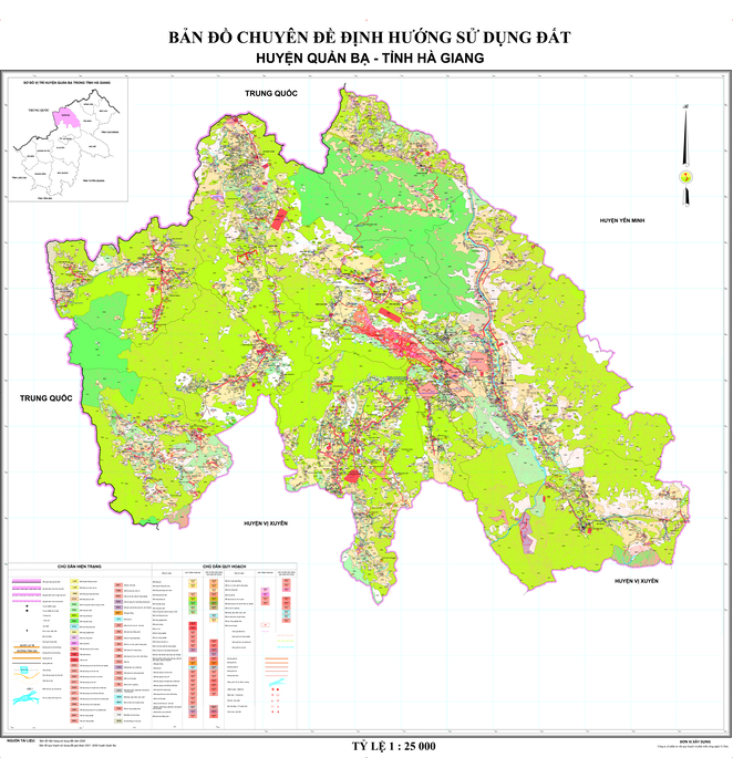 Bản đồ quy hoạch huyện Quản Bạ đến năm 2030