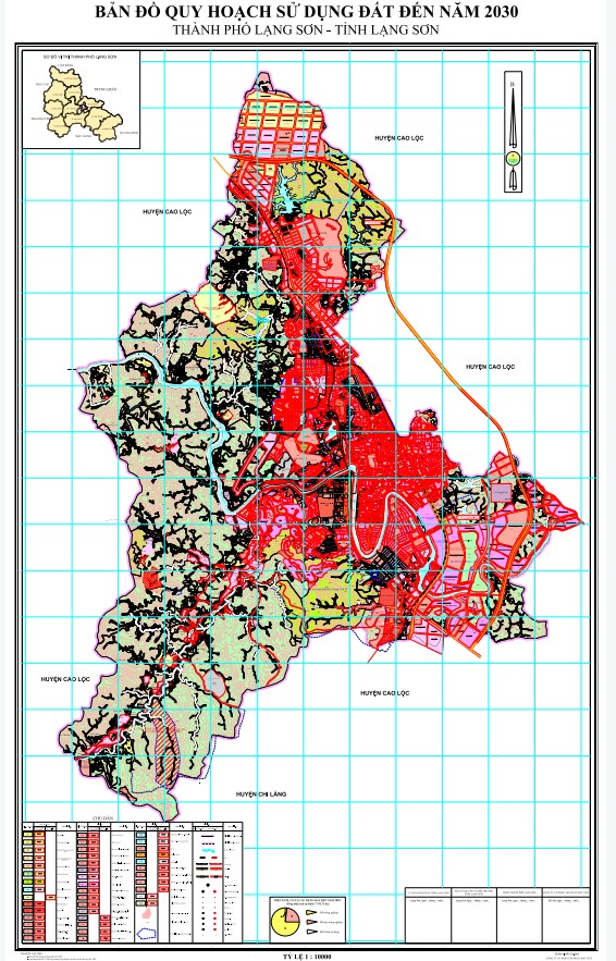 Bản đồ quy hoạch TP Lạng Sơn đến năm 2030