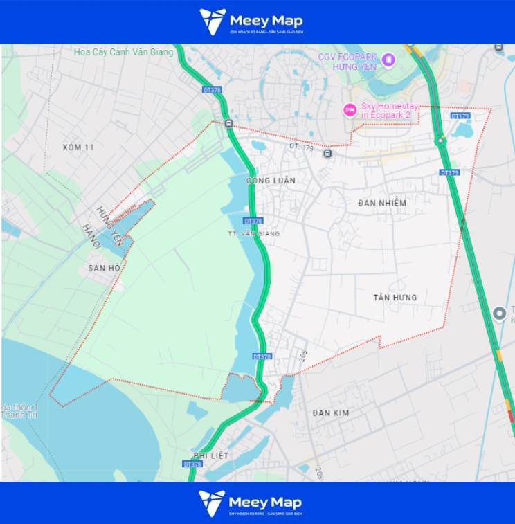 Bản đồ quy hoạch Huyện Văn Giang, Tỉnh Hưng Yên|Quy hoạch Sử dụng Đất 7 Bản đồ thị trấn Văn Giang, Hưng Yên