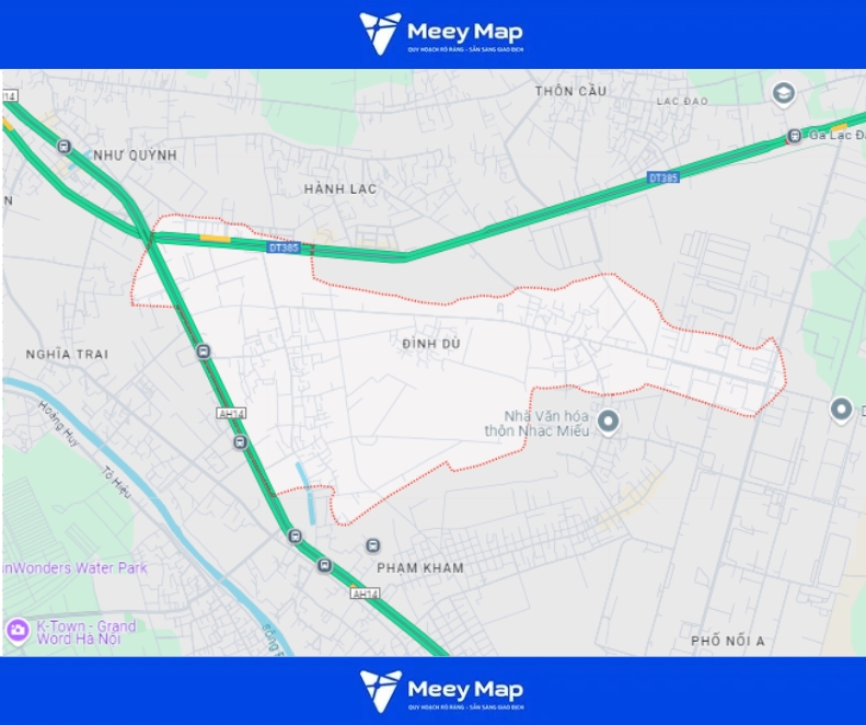 Bản đồ quy hoạch Huyện Văn Lâm, Tỉnh Hưng Yên|Quy hoạch Sử dụng Đất mới nhất 10 Bản đồ xã Đình Dù, Huyện Văn Lâm