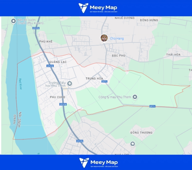 Bản đồ quy hoạch Huyện Kim Động, Hưng Yên|Quy hoạch Sử dụng Đất 17 Bản đồ xã Phú Thịnh, huyện Kim Động