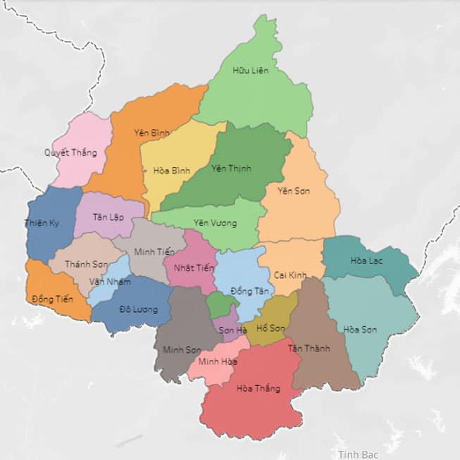 Bản đồ huyện Hữu Lũng, Lạng Sơn