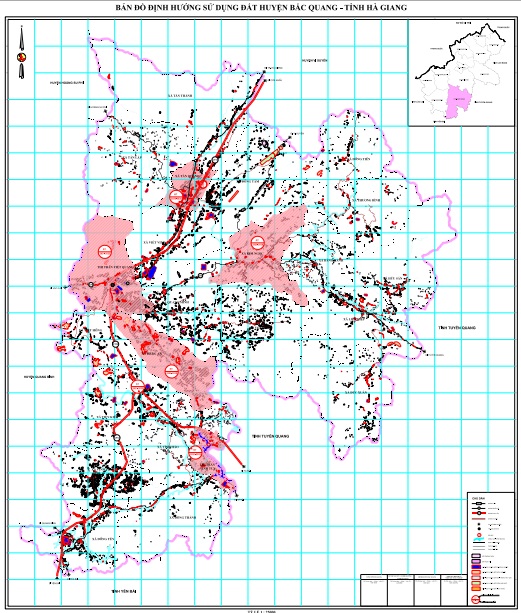 Bản đồ quy hoạch huyện Bắc Quang