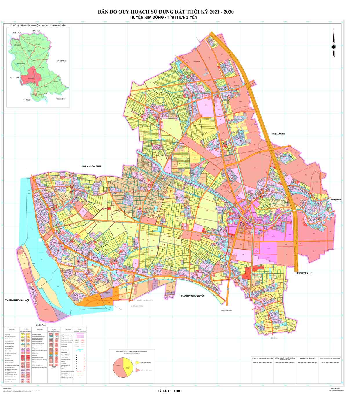 Bản đồ quy hoạch Huyện Kim Động 2030