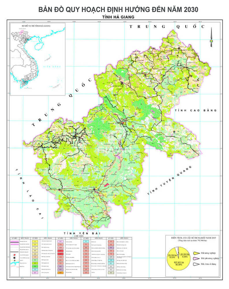 Bản đồ quy hoạch huyện Quang Bình mới nhất