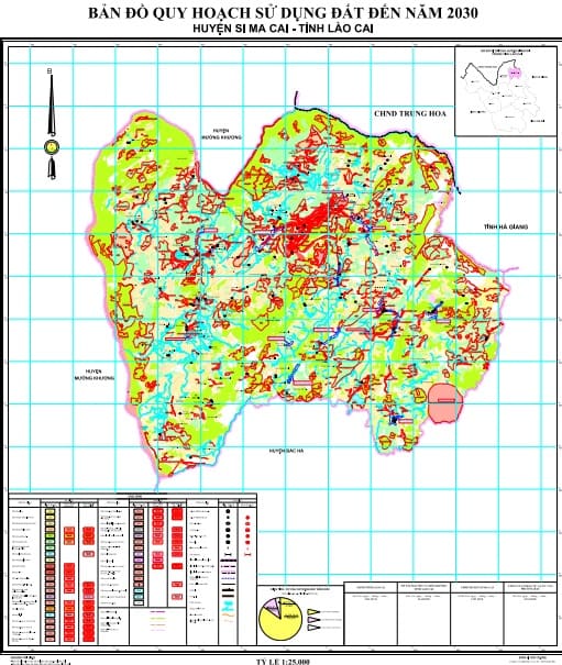 Bản đồ quy hoạch huyện Si Ma Cai đến năm 2030